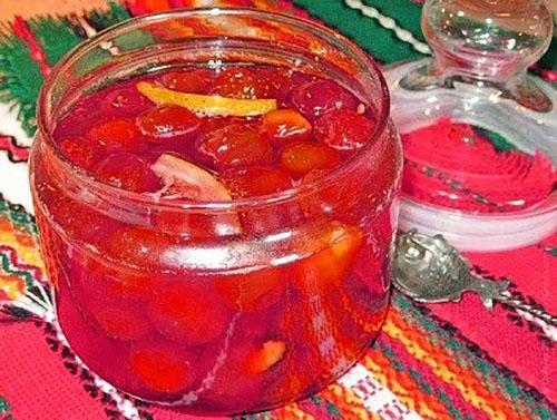 mermelada de cereza y limón