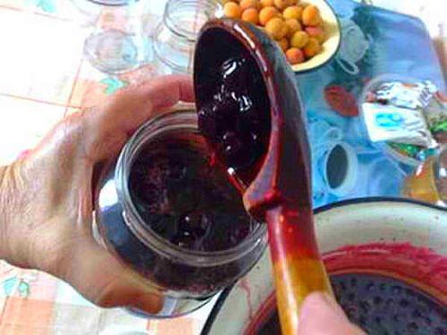llenar frascos con bayas