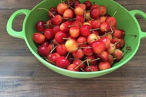 bien laver les cerises