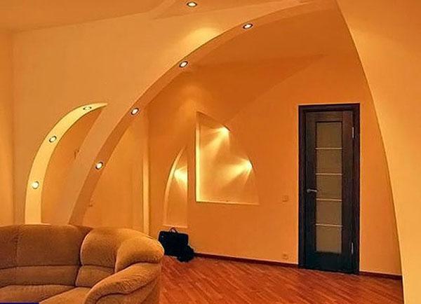 arc avec lampes intégrées