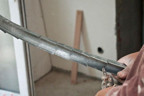 préparation d'un profil pour une arche