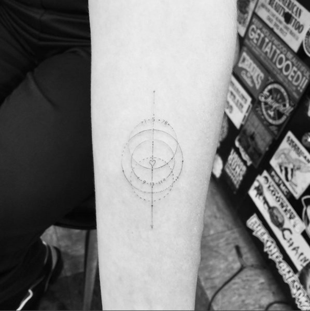 Januar-Jones-Kompass-Tattoo