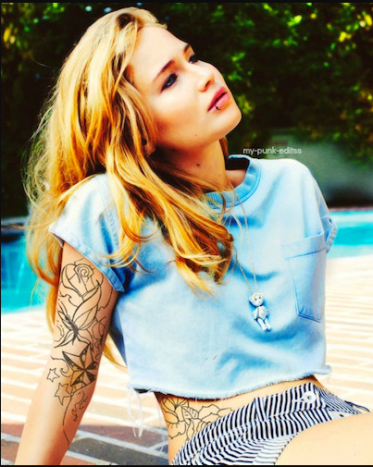 Jennifer Lawrence Tattoos