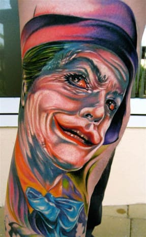 Mike Demasi vytvořil tento barevný obraz Nicholsona.
