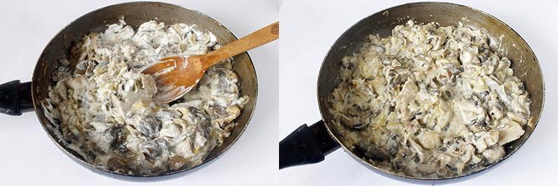 ragoût de champignons à la crème sure