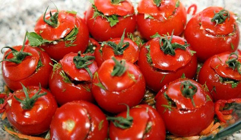 tomates picantes para un refrigerio