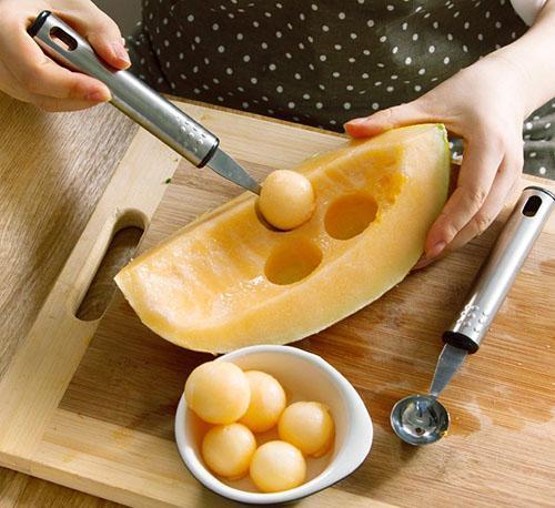 Préparation du melon pour le stockage