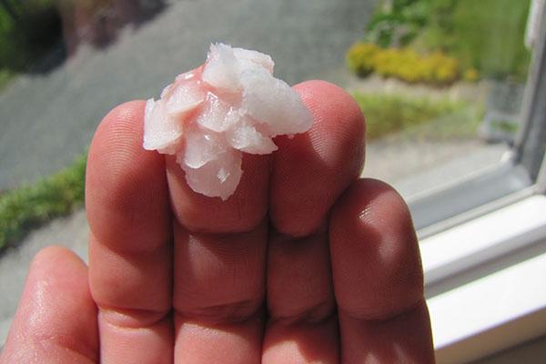consistencia firme de aceite de coco