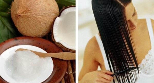 huile de noix de coco pour les cheveux