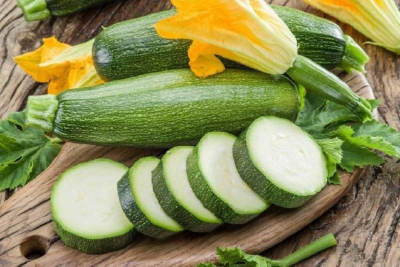 courgettes crues