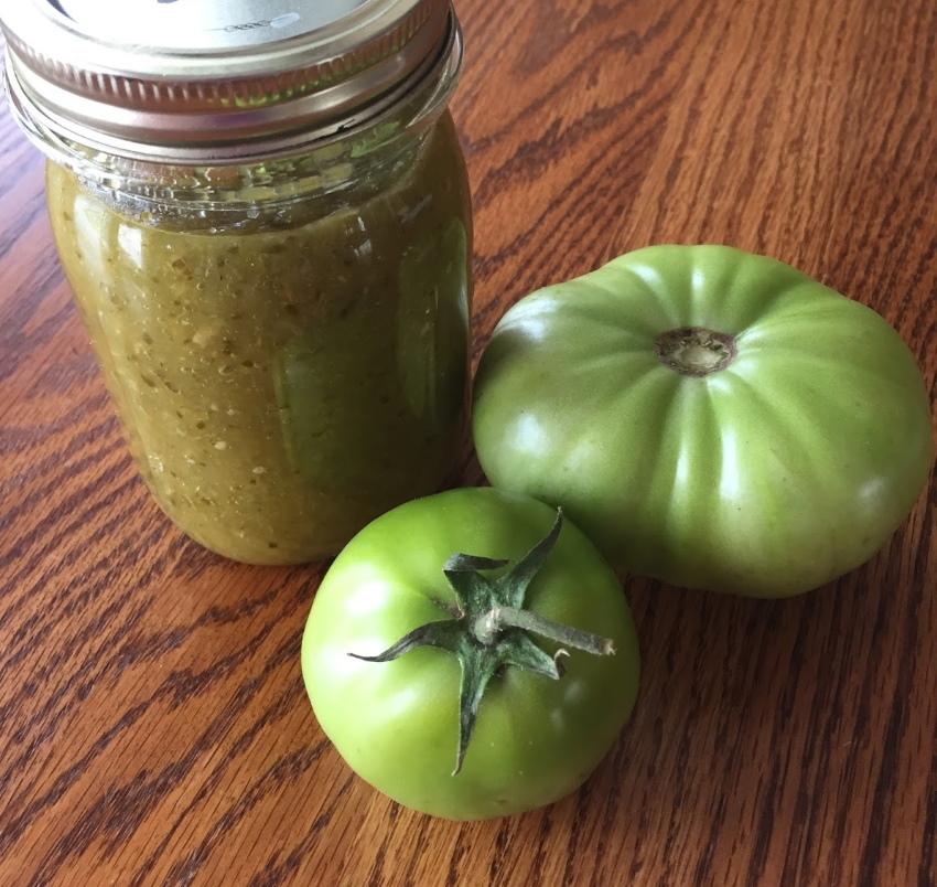 salsa de tomate verde