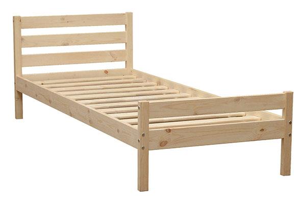 cama de madera simple