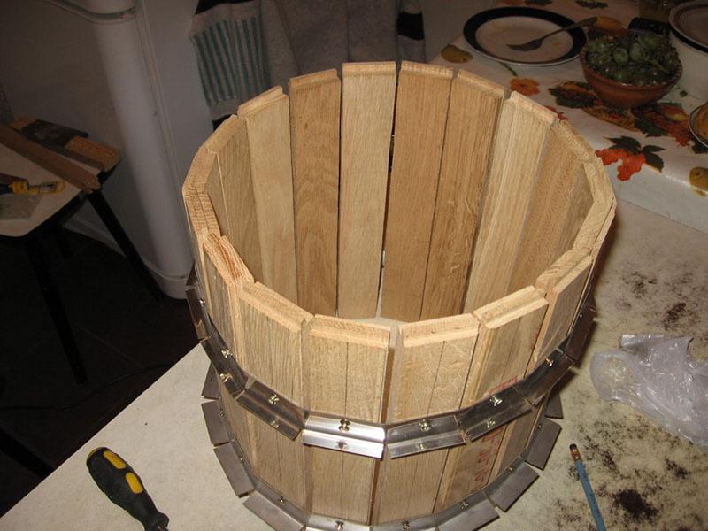 rejilla de madera de barras