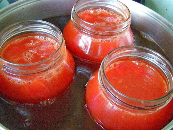 esterilizar jugo de tomate