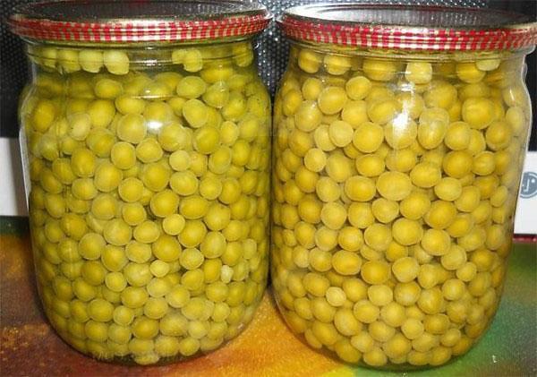 cerrar frascos de guisantes