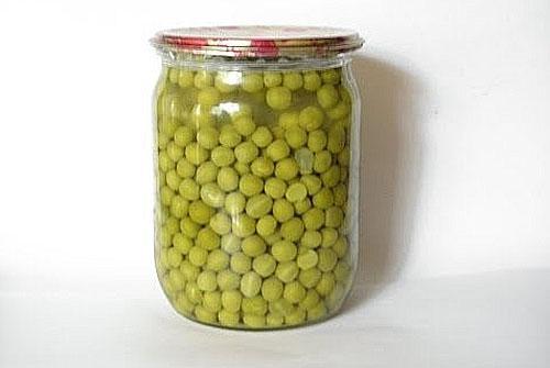 guisantes sin esterilizar