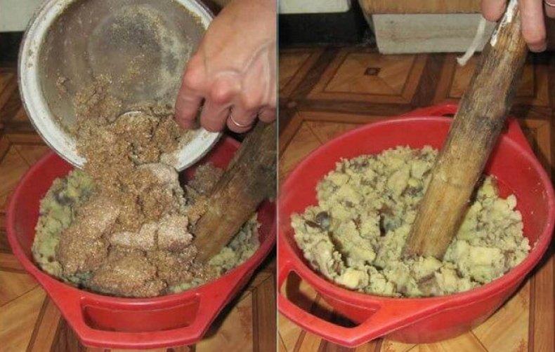 puré húmedo para capas