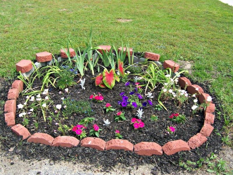 parterre de briques