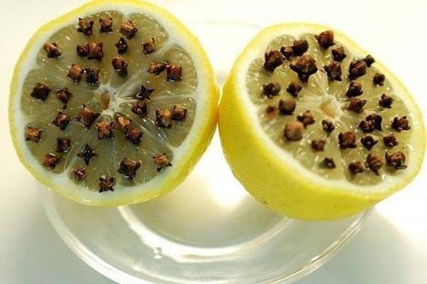 clavo y limón contra los mosquitos