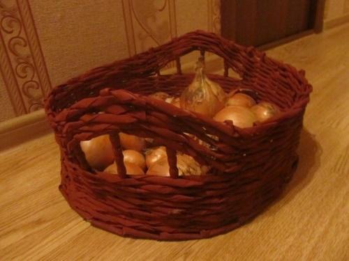 oignons dans un panier