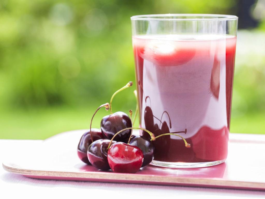 jus de cerise pour la goutte