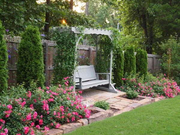 pergola avec balançoire