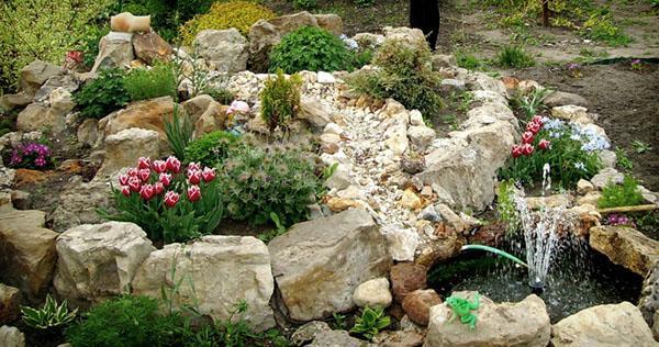 Décoration de colline alpine