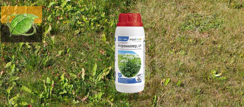 área antes y después del tratamiento con un agrokiller