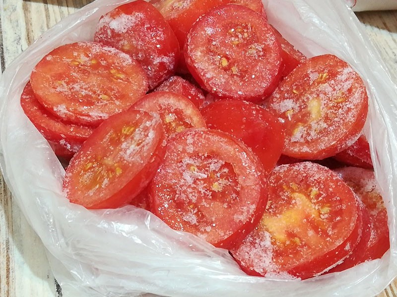 tomates congelados