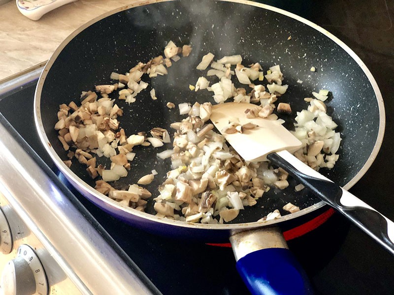 torréfaction de champignons