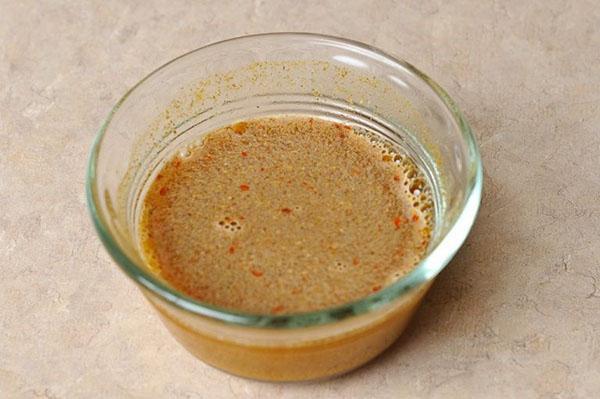 préparer la vinaigrette