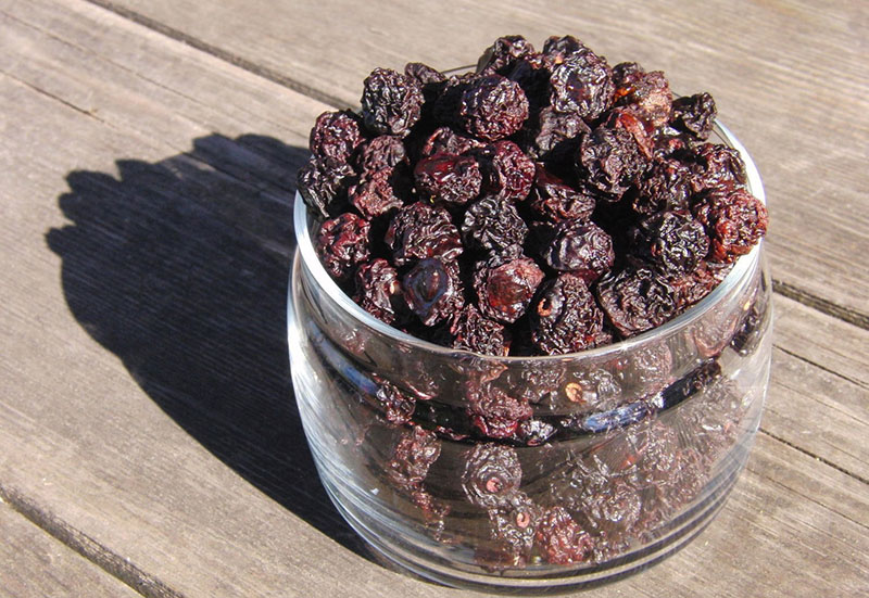 cerises séchées au soleil