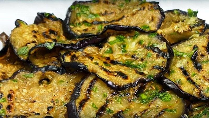 aubergines marinées