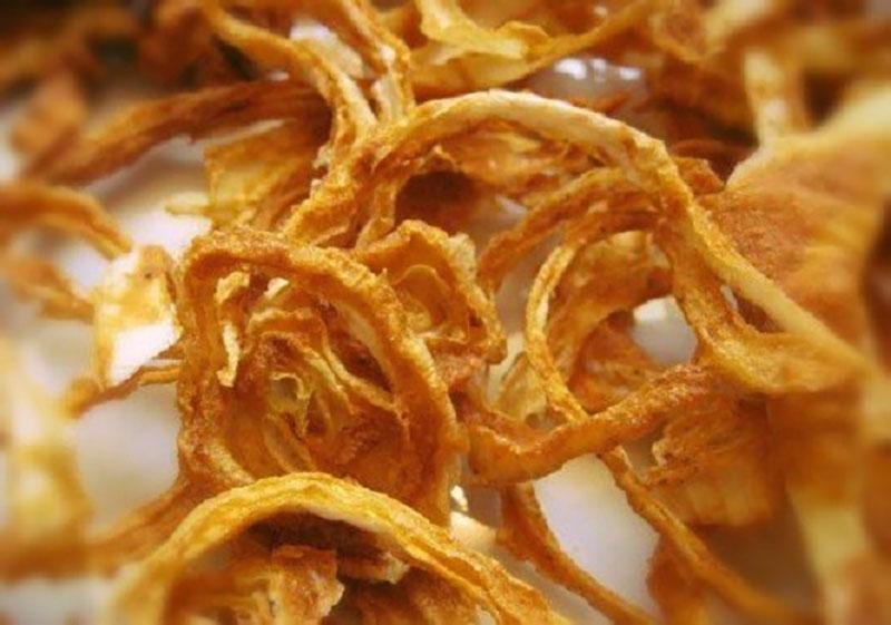 chips de aros de cebolla
