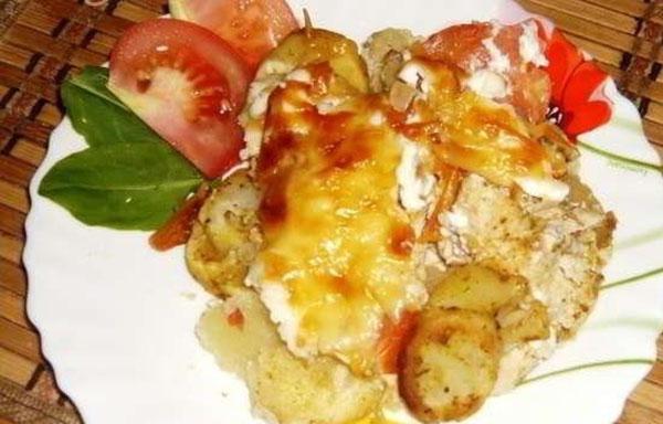 servir con verduras