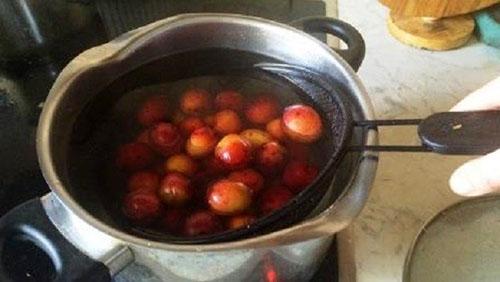 blanquear las ciruelas