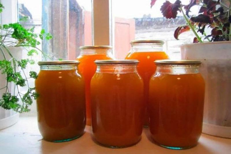 jugo de calabaza en casa para el invierno con orejones