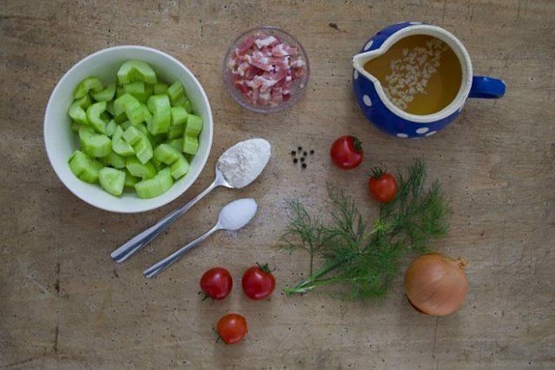 ingrédients pour le plat