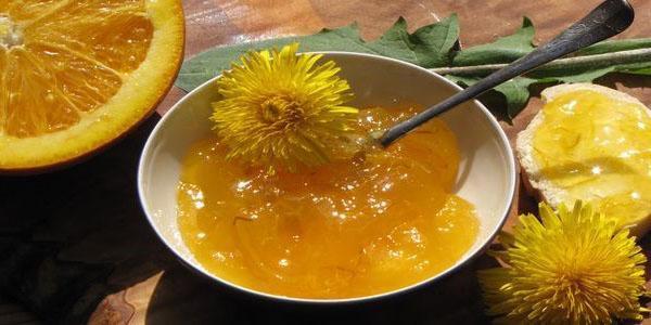 confiture de pissenlit et orange