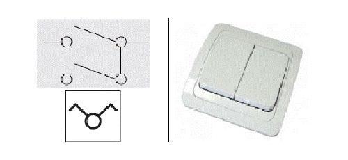 interrupteur à deux boutons