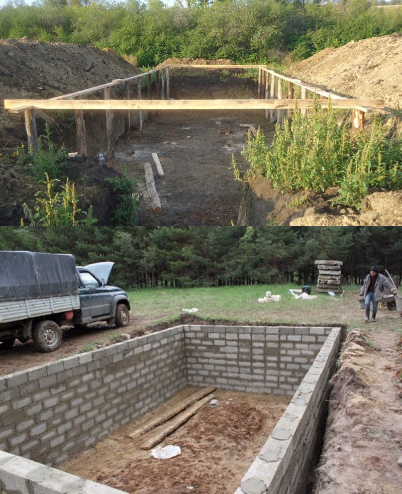 construction du souterrain d'Omshanik