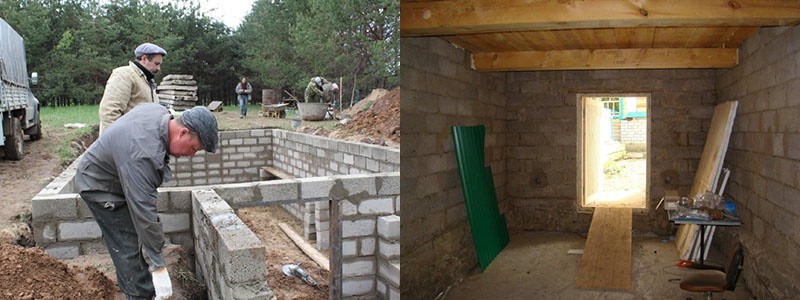 construction d'Omshanik semi-enterré