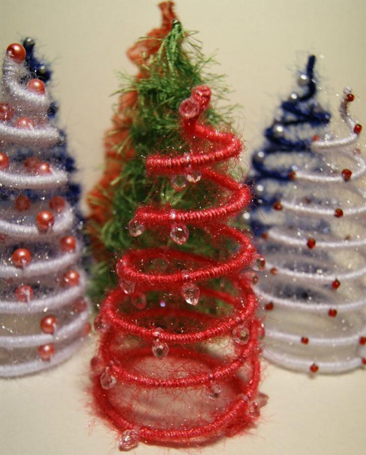 beaux arbres de Noël miniatures de vos propres mains