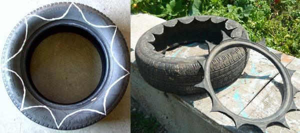 diagramme de coupe de pneu