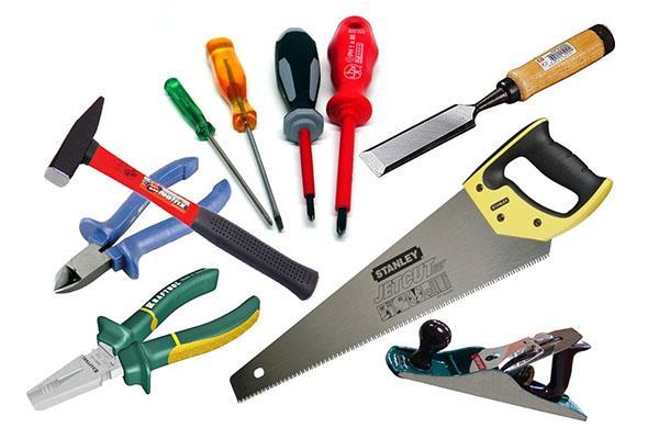conjunto de herramientas para el trabajo