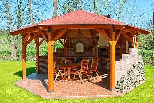 gazebo avec barbecue