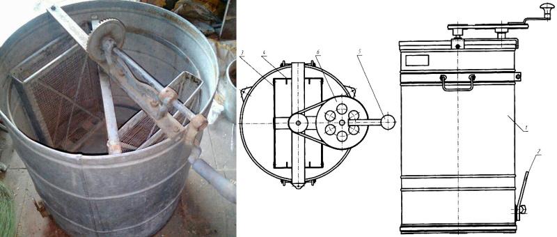 opción de extractor de miel de dos marcos