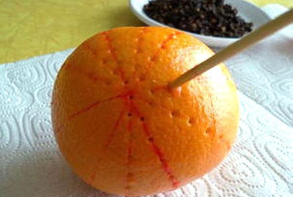 perforar mandarinas