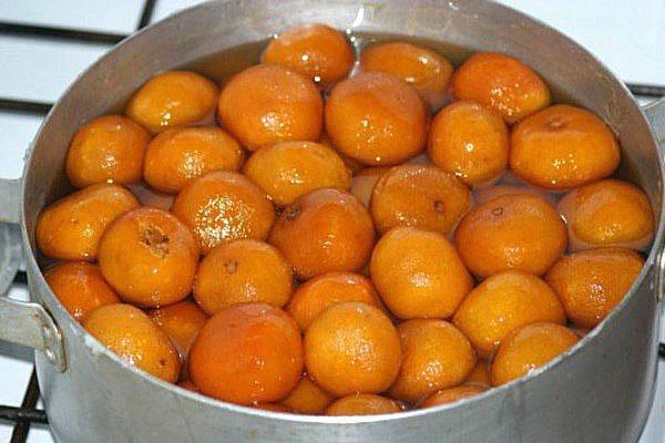 faire bouillir des mandarines