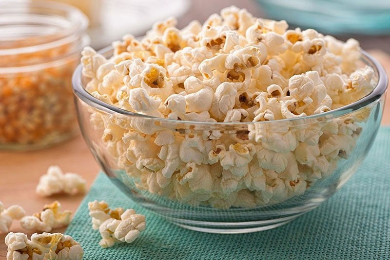 palomitas de maíz listas para comer